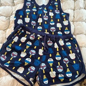 Star Wars Hanna Anderson Colorful Graphic Tank and Shorts Set